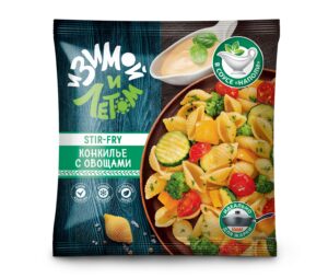 "Готовое быстрозамороженное блюдо Конкилье с овощами в соусе Наполи"