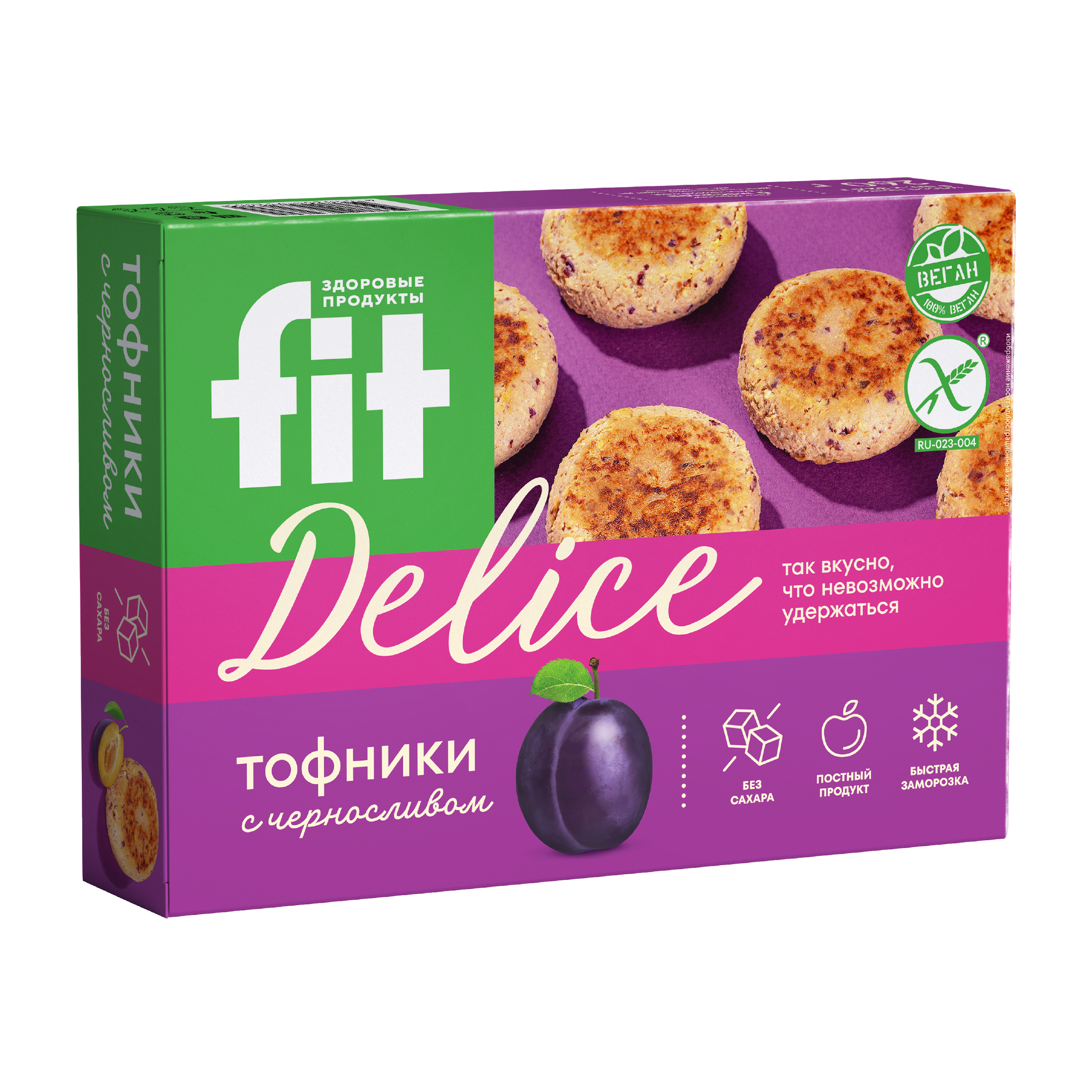 Тофники с черносливом FIT Delice 260г